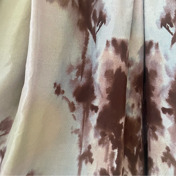 Zara Multi Colour Silk Skirt Size 4 - Picture 5 of 13